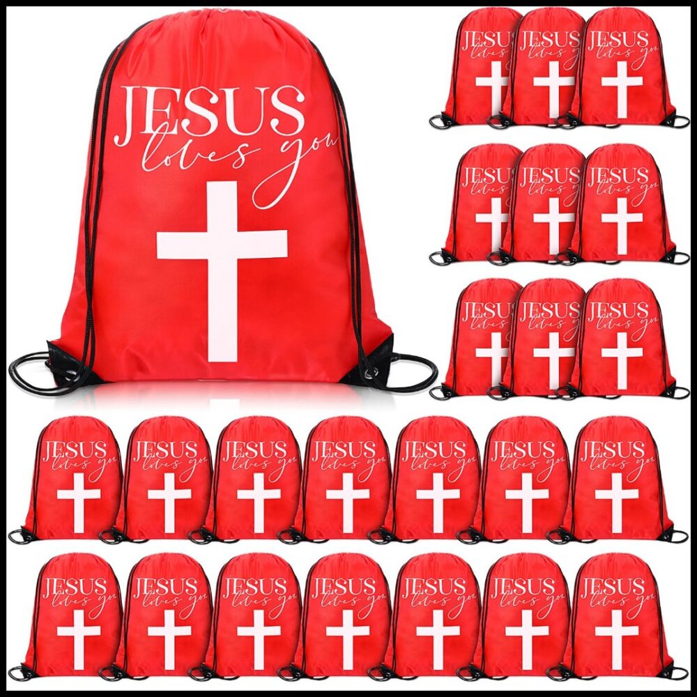 Drawstring Backpacks Bulk Religious Gift Bags Church Events Easter Practical